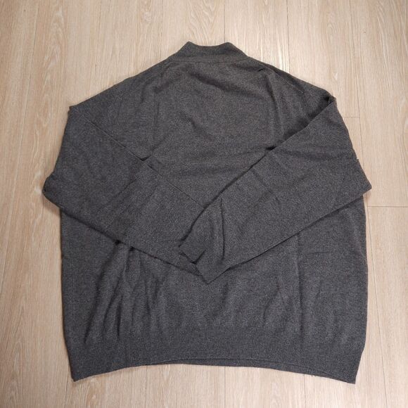 Polo Ralph Lauren 1/4 Zip Pullover Sweater Men's 4XLT Tall Gray Merino Wool - Picture 8 of 15
